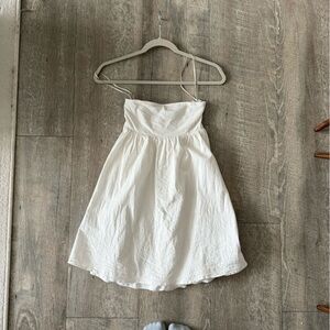 Princess Polly white linen Mini Dress